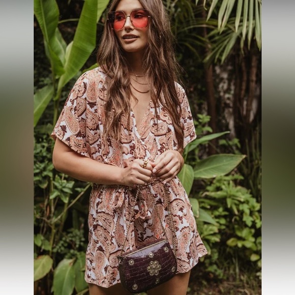 Veronica M Open Back Romper - Picture 1 of 11